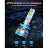 FAHREN H11 Fog Bulbs, Upgraded 120W 40000LM H8/H9 Bright Lighting Bulb, 6500K Cool White IP68 Waterproof,Quick Installation, Pack of 2