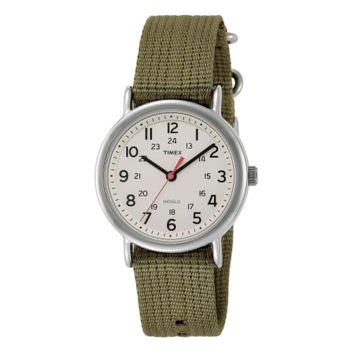 

Timex Weekender T2N651 Men s Watch, Brass, Mineral Glass, Nylon, White