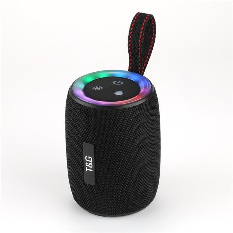 ABUO-Bluetooth Speaker Outdoor Bass Wireless Speaker Portable Subwoofer Outdoor Portable Colorful Diaphragm Light Speaker
