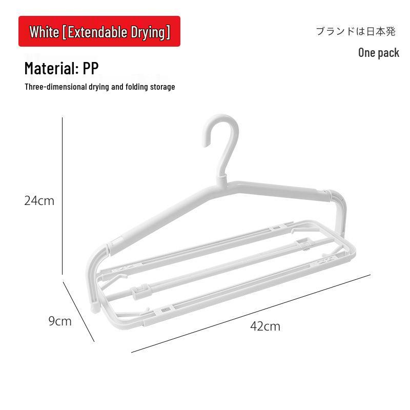 Luxury Retractable Clothes Drying Rack, Seamless & Anti-slip, Multi-functional for Quilts & Clothes, Space-saving Design OPP Bag Packed
