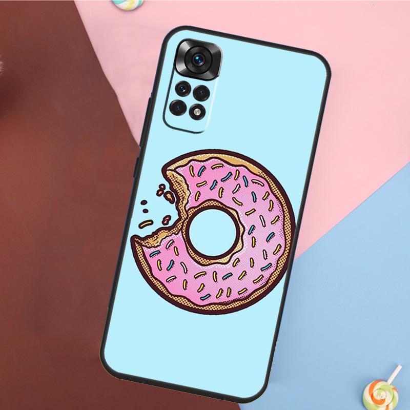 Pizza Sushi Food Donuts Cover For Xiaomi Redmi Note 13 Pro 14 12 11 9 10 9S 10S 11S 12S Redmi 14C 10C 12C 13C Case
