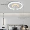 LED Modern Ceiling Fan Light, 360 ° Rotation , with Light, Remote Unlimited Adjustment, Bedroom Decorative Lighting