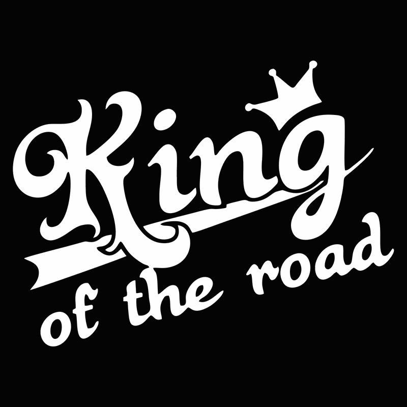 G166 20X15CM king of the road funny car sticker vinyl decal waterproof car auto stickers on car truck bumper rear window