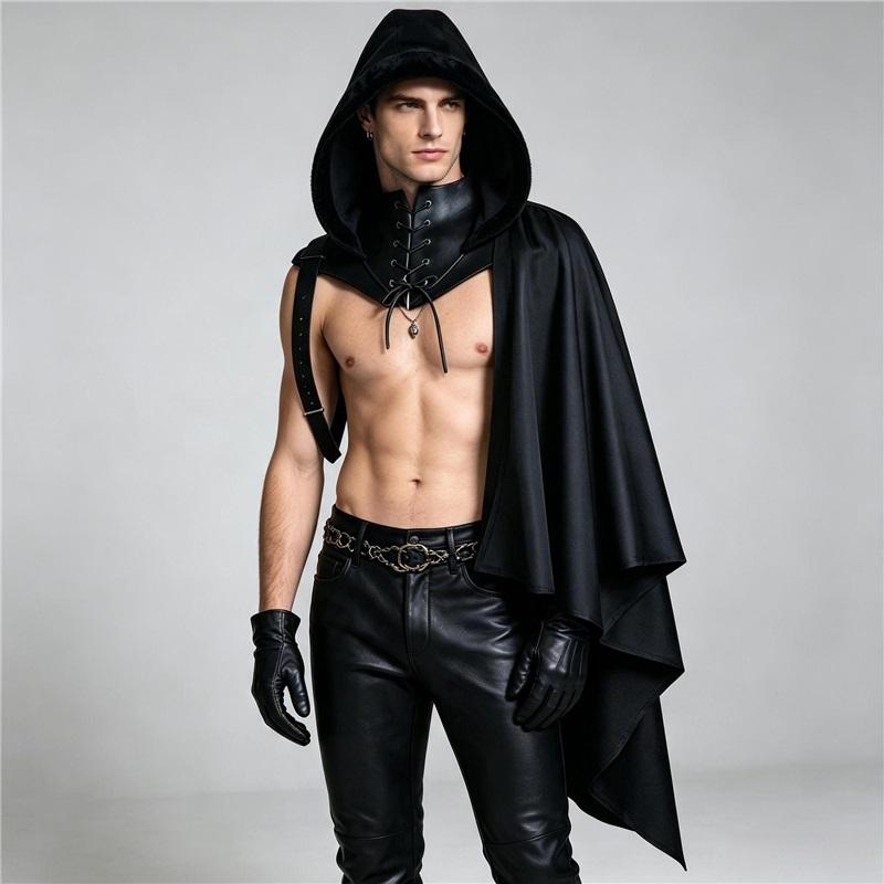 Vīriešu Hallowīna Cosplay Tērps Gotisks Vampīra