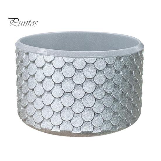 Reusable Silicone Bottle Boot Cup Boot, Fish Scale Pattern Decor, Soft Elastic Water Anti Scratch Accessory Protective Sleeve, Anti-Slip Bottom Cover