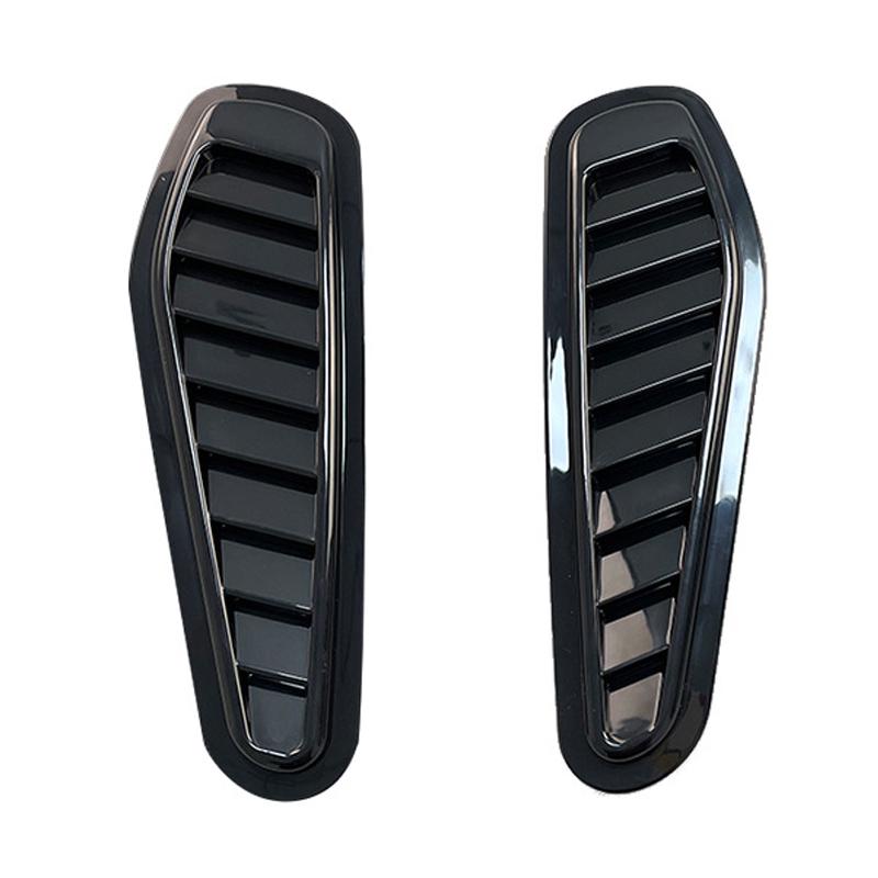 

ABS Universal Car Decorative Fake Air Outlet Hood Decorative Air Flow Intake Hood Scoop Bonnet Vent Cover Stickers Styling чёрный