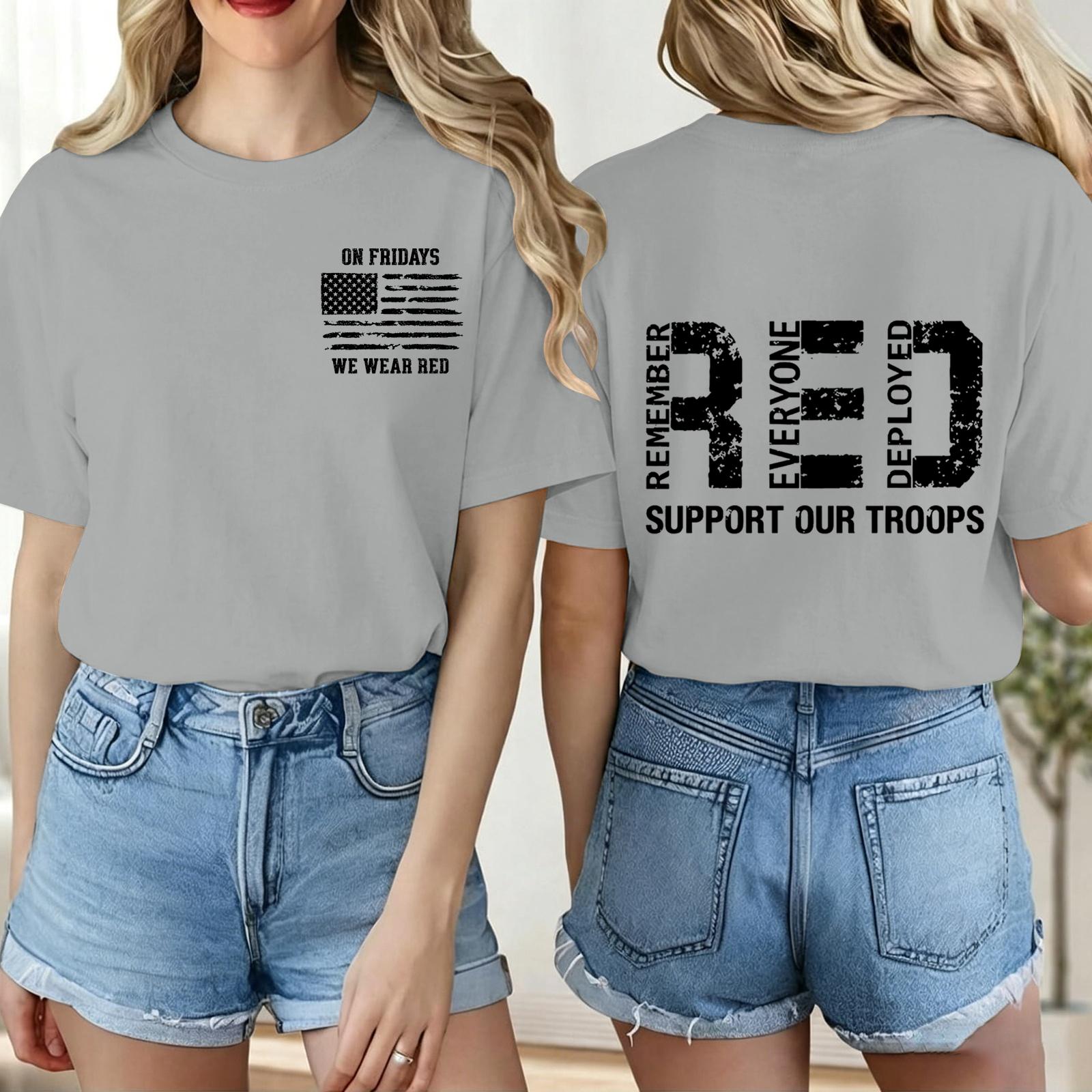 

Women Casual Short Sleeve Crew Neck T Shirt Letter Print Loose Fit Lightweight Comfortable Daily Wear Top XXL