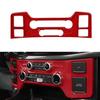 RED Central Control Air Condition Button Knob COVER PANEL TRIM For Ford F150 21+