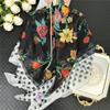 POBING Silk Cashmere Scarf Women Hand Rolled Shawls Fashion Printed Square Scarves Wraps Lady Bandana Big Hijabs Female Foulards