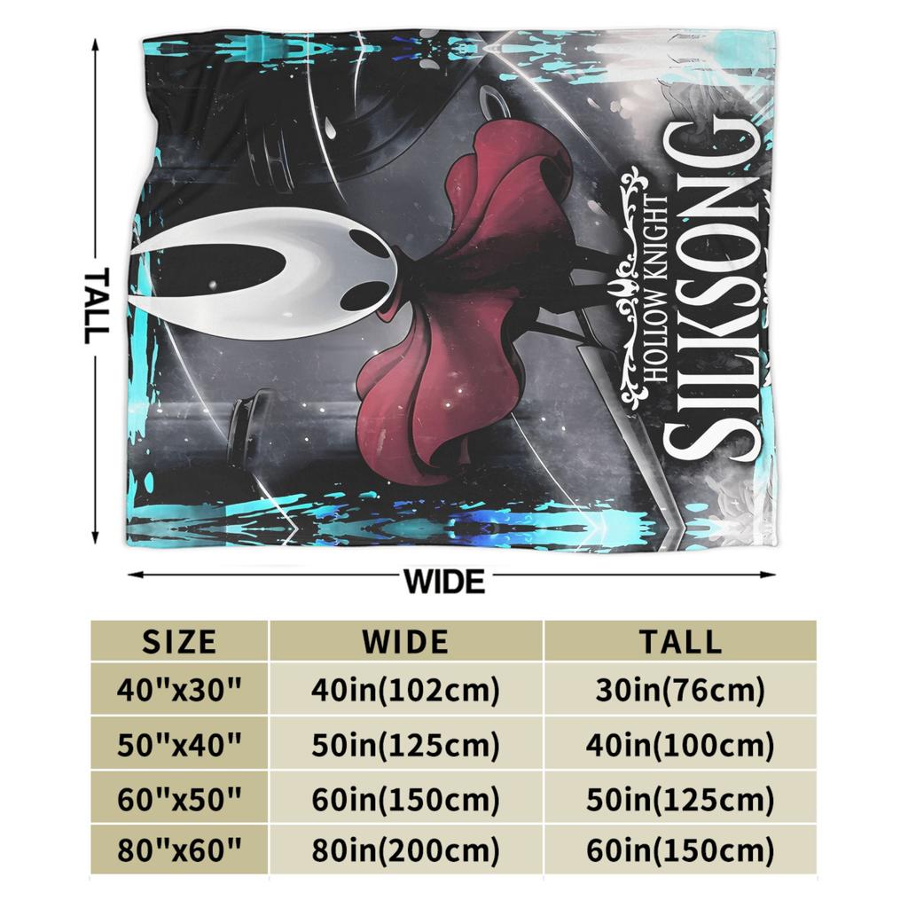 Hollow Knight Silksong Hornet Blanket Fleece Decoration Breathable Super Soft Throw Blanket for Sofa Bedroom Plush Thin Quilt