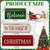 1 Set Weihnachts-Tischdekoration Holz Santa Claus Deko für Zuhause Küchendeko