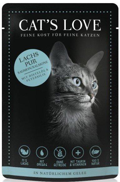 Cat's Love | Karma Dla Kota W Naturalnej Galaretce | Saszetka 85G - Adult | Łosoś 85G