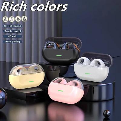 TWS Bluetooth 5.3 Cuffie wireless Clip Ear Musica Auricolare con cancellazione del rumore HD Chiamata Sport Auricolari da gioco per Xiaomi