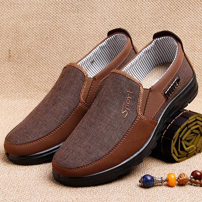 Canvas Shoes Men Classic Loafers Men Casual Shoes Breathable Walking Flat Men Shoes Sneakers Plus Size 2024