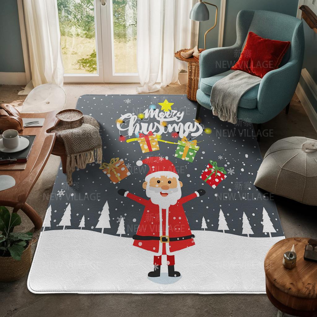 Koberec ke vchodu do domu Rohožka ke dveřím do domu Obývací pokoj Vana Koupelna Protiskluzové koberce s absorpcí vody vana Veselé Vánoce zima