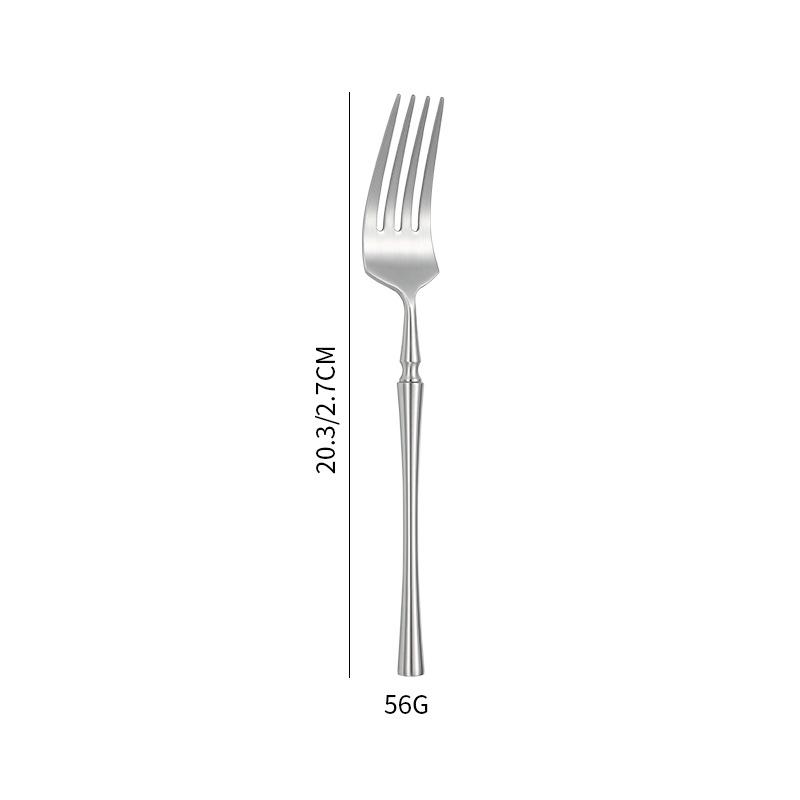 304 Stainless Steel Knife, Fork and Spoon Household Small Waist Tableware High-end Restaurant Western Tableware Steak Knife Red Wine