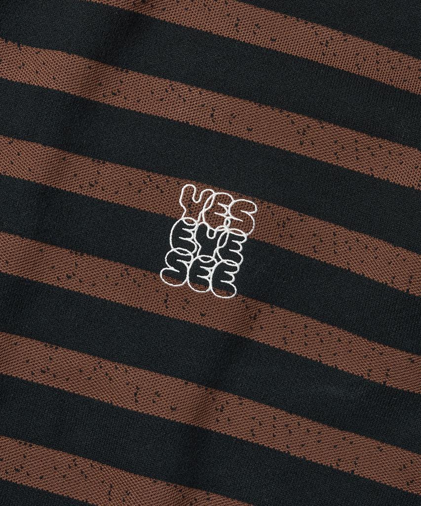 YESEYESEE Speckled Stripe Knit Pullover Ink