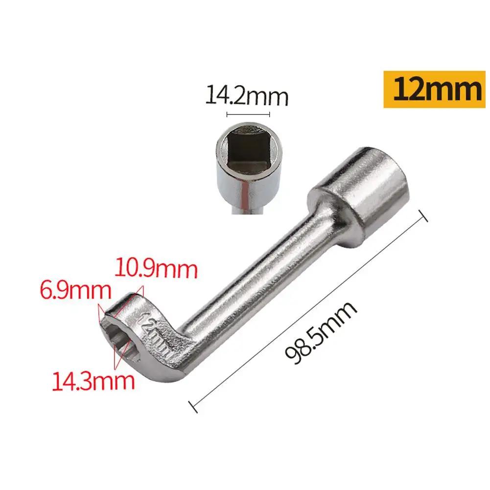 

12/14/16/17/18/19mm Socket Wrench L-shaped Open Hexagonal Line Automotive Fuel Remover Diesel Line Slotted 1/2 Socket Fuel X5F2