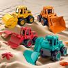 4pcs This Series of Bright And Ultra Cooler Construction Vehicle Toys! The Parts Are Breakable, And Each Model Is Realistic In Design