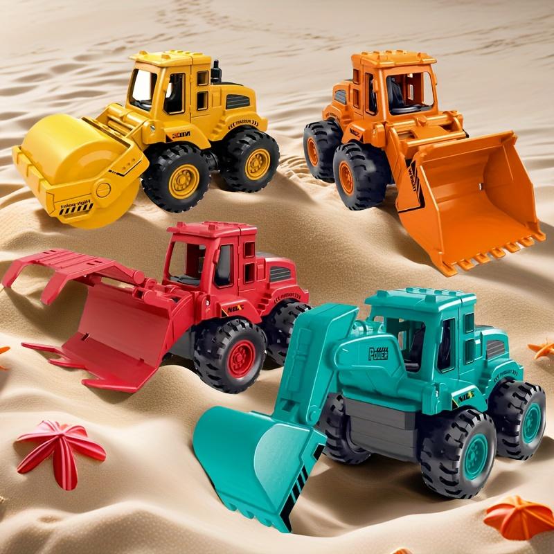 4pcs This Series of Bright And Ultra Cooler Construction Vehicle Toys! The Parts Are Breakable, And Each Model Is Realistic In Design