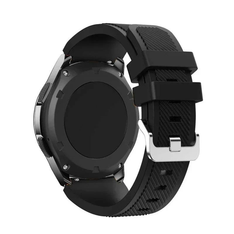 20mm 22mm Band for Samsung Galaxy Watch 5/6/4/3/46mm/active 2/Gear S3 Frontier/Sport Silicone Bracelet Huawei GT 4/3/2/2E Strap