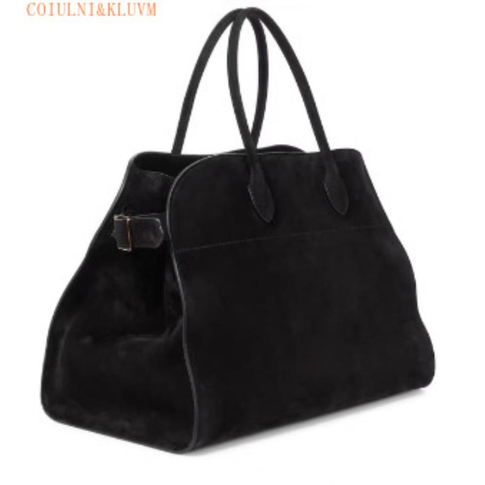 2025 Замшевая платиновая женская сумка большой вместимости: Модная, Универсальная Дорожная Сумка чёрный