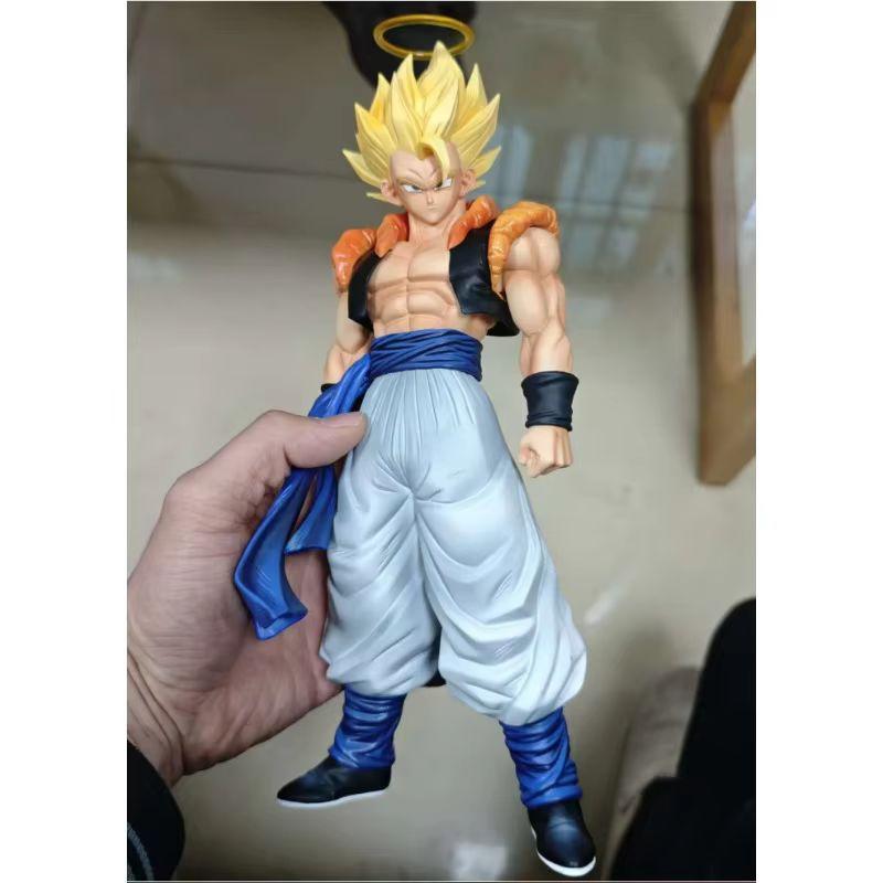 New Zb Studio Dragon Ball Anime Figure 30cm Gogeta Figure Super Saiya Ssj Figure Pvc Statue Collection Model Toy Gift