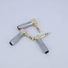 Right Angle Silver Gold Plated Audio 3.5mm Jack Male for Soldering 3 Pole Stereo 90 Degree Earphone Plug Connector Plug