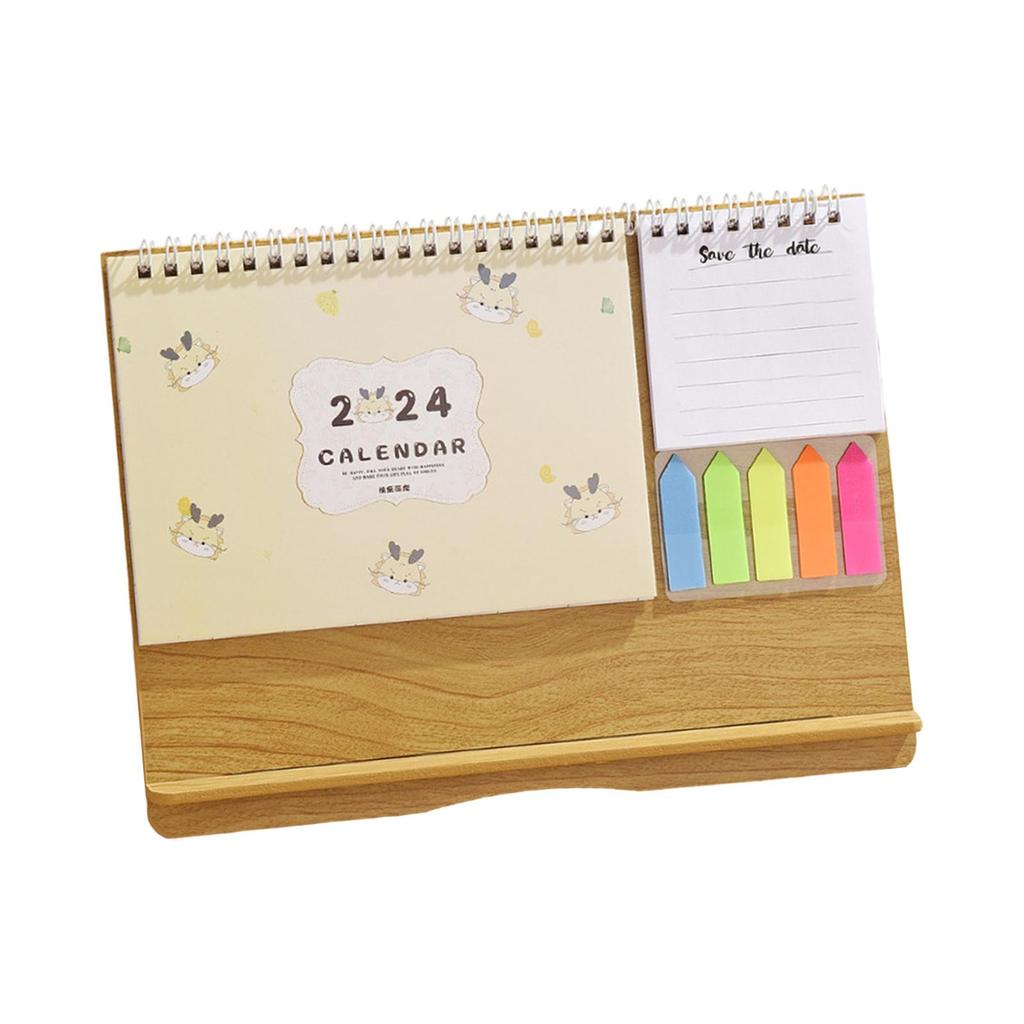 Desktop Calendar 2024 Personal Daily Planner Calendar Standing Flip Calendar