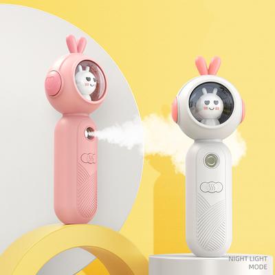 Lovely Rabbit Facial Humidifier Moisturizing Device Mini Portable Rechargeable Perfume Aroma Diffuser Face Mist Maker Fogger