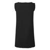 Fashion Women's Spring And Summer Solid Color Scalloped Trim Sleeveless Casual Dress