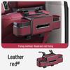 Car Rear Seat Makeup Mirror & Tissue Box Organizer with Cup Holder
