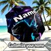 Custom Name Personalized Final Fantasy Print Umbrella, Auto Open Close, 8‑Rib Sturdy Frame, Commute Camping Hiking Use, Birthday Gift