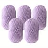 5pcs Soft Warm Acrylic Yarn 4-Ply for Diy Knitting & Crochet Projects Ideal for Blankets Sweaters Hats Scarves  Assorted Colors