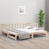 VidaXL Trundle Bed 2x(80x200) Cm Solid Pine Wood 814704