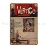 Vertigo Alfred Hitchcock Comic Book Fan Art Fineartofmk Metal Signs Iron Cinema Decoration Wall Custom Tin Sign Poster