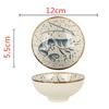 Japanese household ceramic rice bowl noodle bowl soup bowl dessert bowl Korean ice bowl creative retro tableware hat