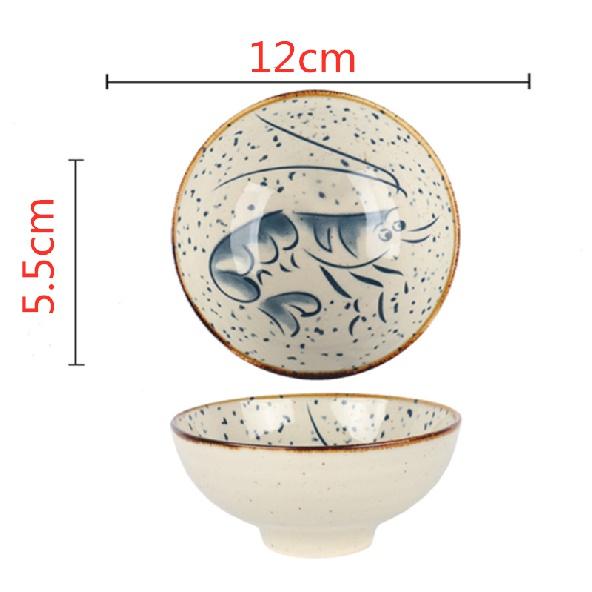 Japanese household ceramic rice bowl noodle bowl soup bowl dessert bowl Korean ice bowl creative retro tableware hat