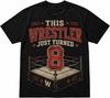 This Wrestler Just Turned 8 Shirt, 8th Birthday Wrestling Shirt, Kids Wrestling Birthday Tee, Vintage Wrestling Ring Graphic,