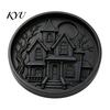 Decorative Yard Stepping Stones Halloween Stone Mold, Reusable Plastic Molds, DIY Cement Garden Landscaping Supplies Path Maker Mold for Patio Lawn &
