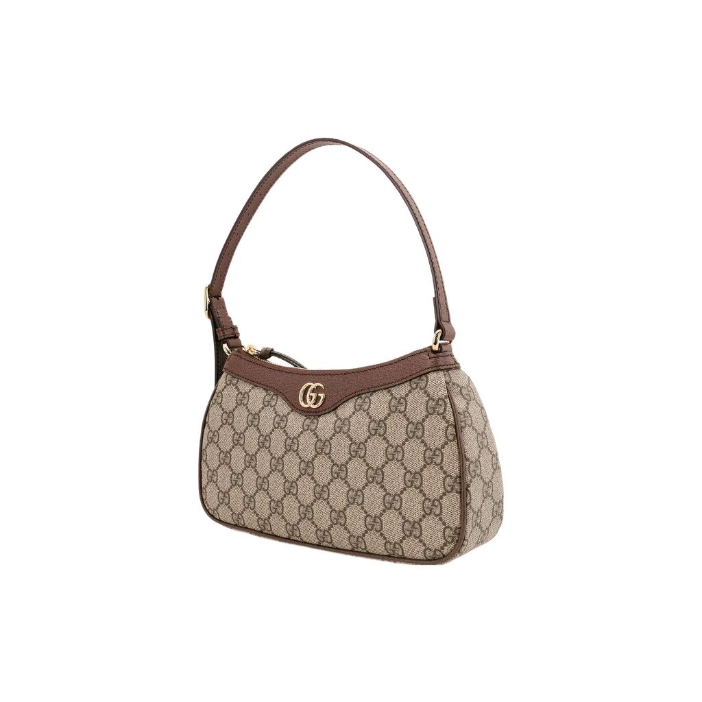 Gucci Ophidia Small Handbag Beige/Ebony Supreme Women Shoulder_bags Tan 735145-KAAAD-8358