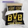 Custom Name BVB Bedding,Quilt Set Quilt Cover Pillowcase Home Birthday Gift(1 * Duvet Cover + 2 * Pillowcase, Without Core) -HE48