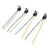 4 STÜCKE Scheinwerfer-Verkabelungsstecker DC12 bis 24V Scheinwerfer-Sockelkabelbaum für H1 Buchse