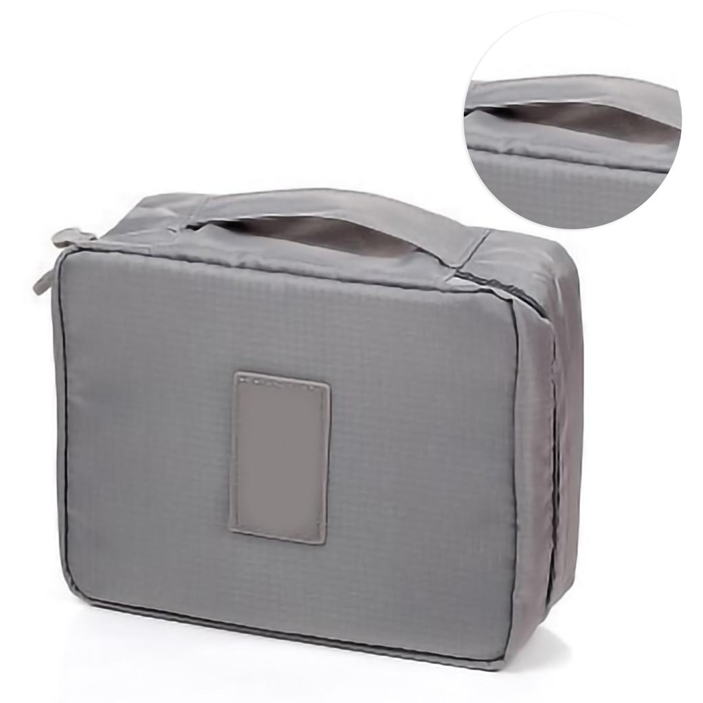 Makeup Cosmetic Storage Bag Oxford Fabric Handle Zipper Closure Toiletry Products Travel Pouch