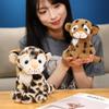 22CM Leopard Plüschtier Weiches Kuscheltier Bettkissen Niedliches Kinder-Schlafenszeit-Spielzeug Weihnachts-Geburtstagsgeschenk für Kinder Erwachsene