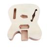 Unfinished Handcrafted Guitar Body Wood Electric Guitar Body Guitar Barrel Replacement Parts Beige