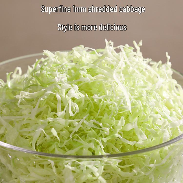 Cabbage & Vegetable Super Fine Julienne Slicer for Salad Prep - Shredder & Grater Kitchen Gadget