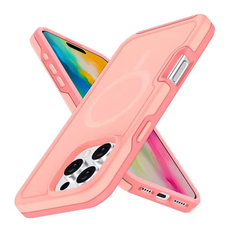 Dual Layer Protect Armour Phone Case for IPhone 16 15 14 13 12 11 Pro Max Plus Samsung S24 Ultra for Magsafe Magnetic Wireless Charge Shockproof Cover