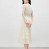 Qiushui Yiren 2026 Spring Elegant V-Neck Maxi Dress