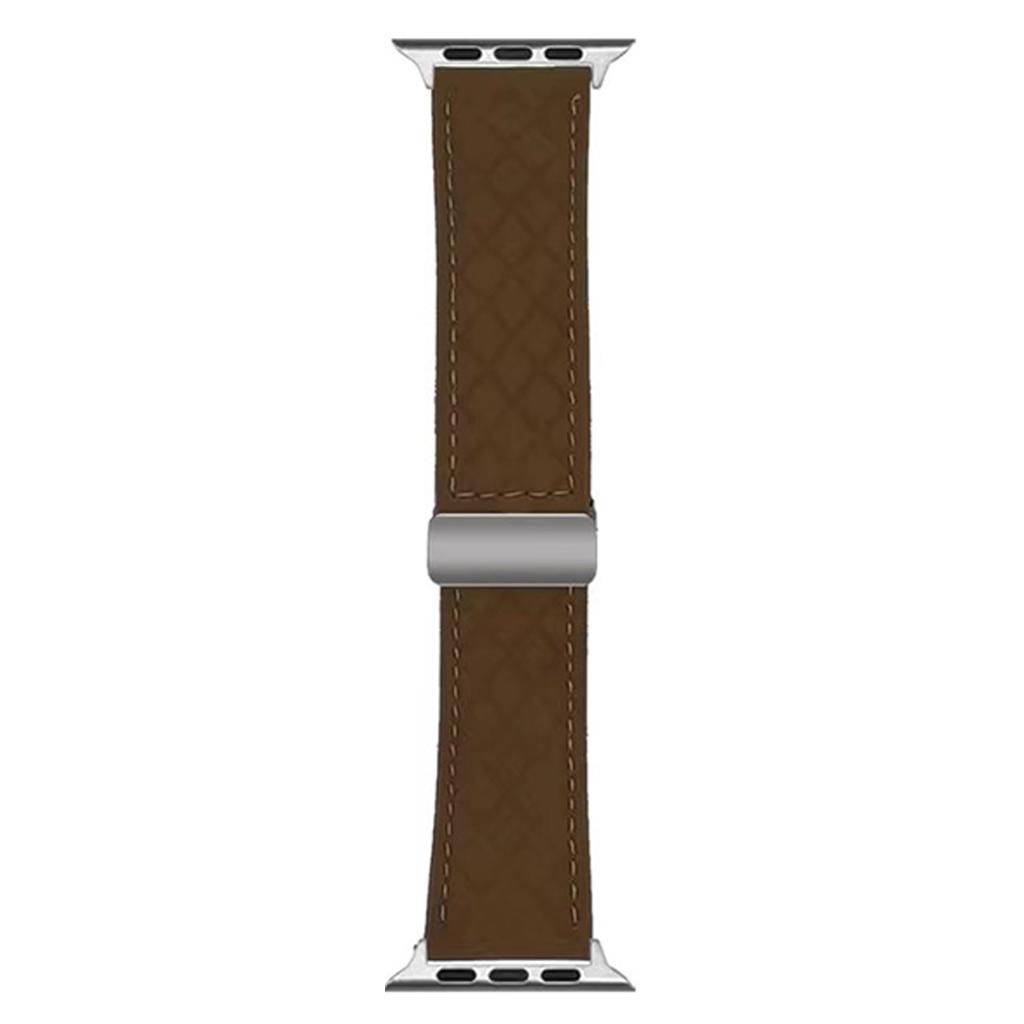 Watch Band For Apple Watch Series 10 Ultra 9 8 7 SE 6 5 4 3 2 1 46mm 49mm 45mm 44mm 42mm Magnetic Starlight Buckle Leather Strap